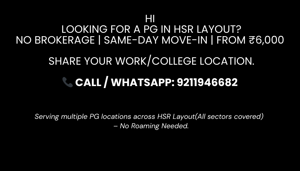 Cover photo of PG near HSR